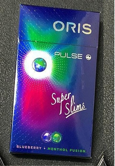 โอริสพัลส์บลูเบอร์รี+เมนทอล(มวนเล็กสลิม) (Oris Pulse Blueberry Menthol Fusion Slims) 2