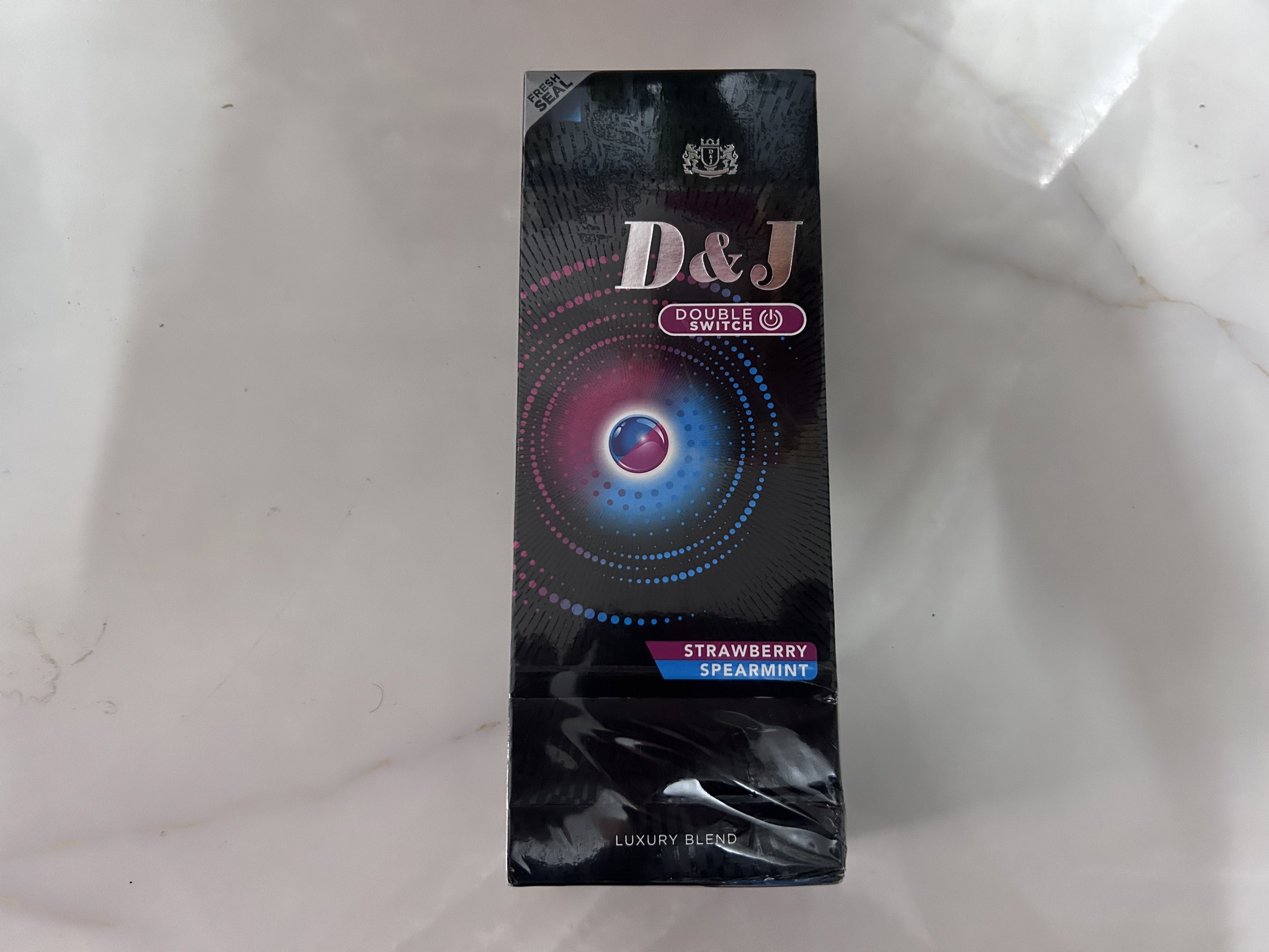 (D&J) ดีแอนเจ สีดำ 2 เม็ดกด(มวลปกติ)