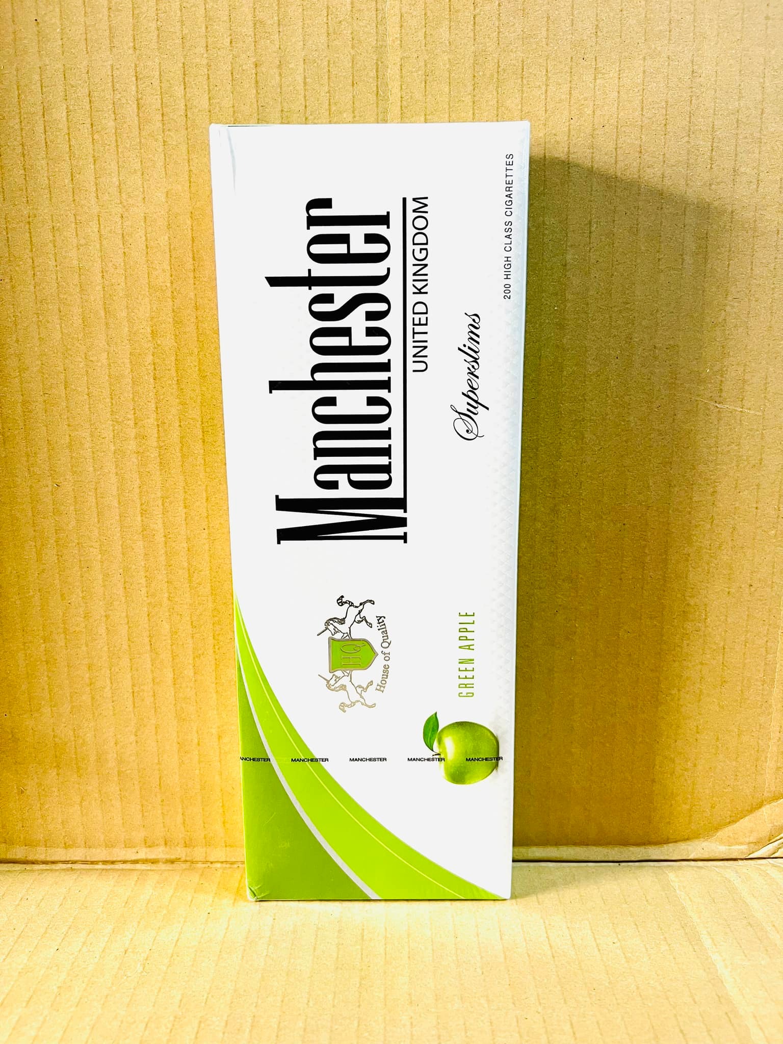 แมนเชสเตอร์ แอ๊ปเปิ้ลเขียว (มวนเล็ก) (Manchester Green Apple Super Slim)